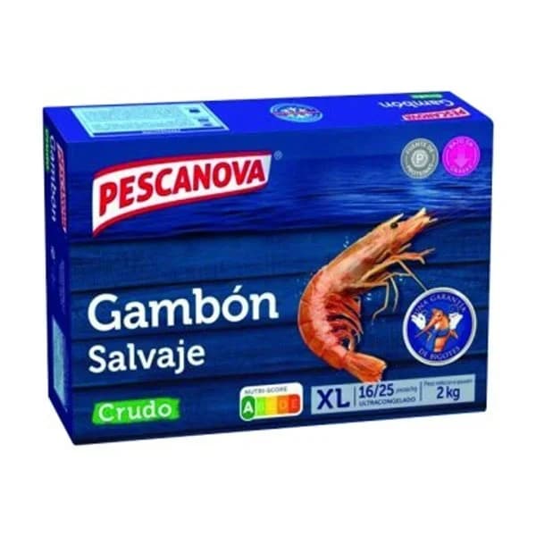 Gambon salvaje crudo 16/25 congelado 2 kg - 2 kg - Imagen del producto en Findit