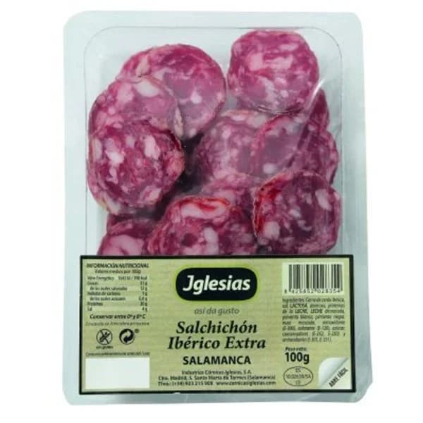 Salchichon ibérico extra lonchas 100 g - 0.1 kg - Imagen del producto en Findit