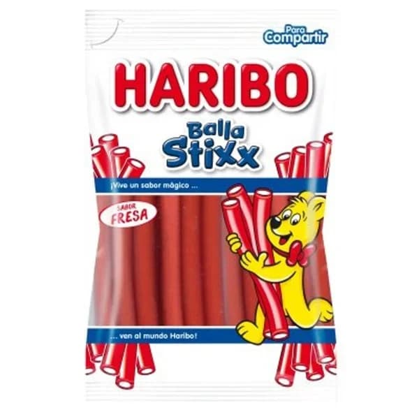 Balla stixx fresa HARIBO, bolsa 160 g - 0.16 kg - Imagen del producto en Findit