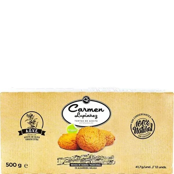 Tortas algarrobo LUPIAÑEZ, 12 uds, bolsa 500 g - 0.5 kg - Imagen del producto en Findit