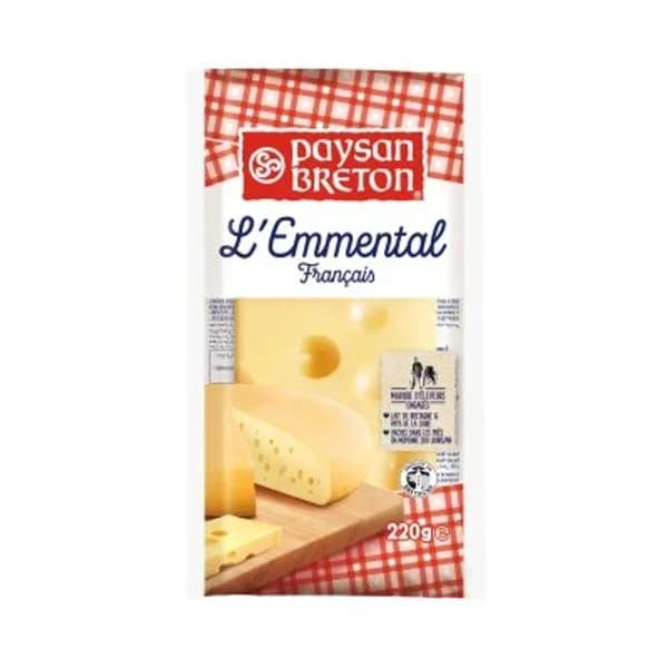 Queso emmental cuña 220 g - 0.22 kg - Imagen del producto en Findit