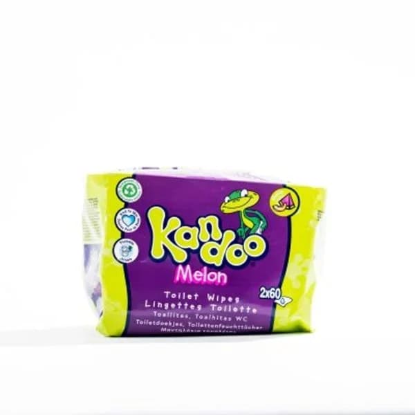 Toallitas wc melón KANDOO, pack 2x60 uds - 120 ud - Imagen del producto en Findit