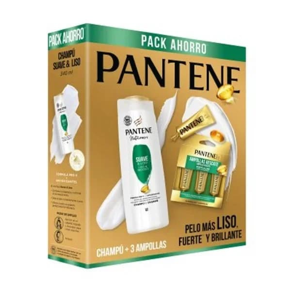 Pack suave y liso champú + 3 ampollas - 0.38 l - Imagen del producto en Findit