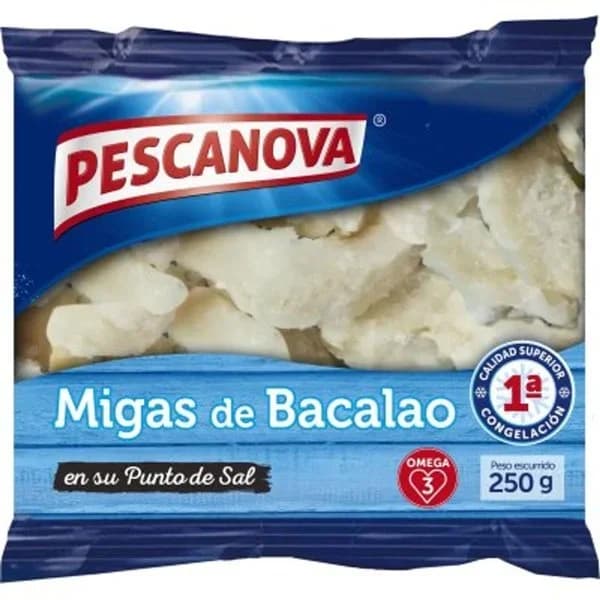 Migas de bacalao PESCANOVA, bolsa 250 g - 1 ud - Imagen del producto en Findit