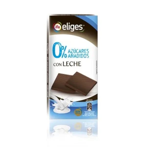 Chocolate con leche sin azúcar 100 gr - 0.1 kg - Imagen del producto en Findit