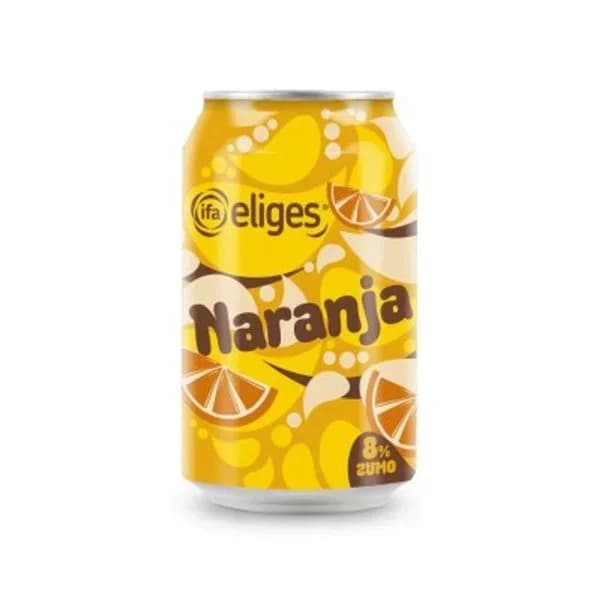 Refresco naranja 8% zumo lata 33 cl - 0.33 l - Imagen del producto en Findit
