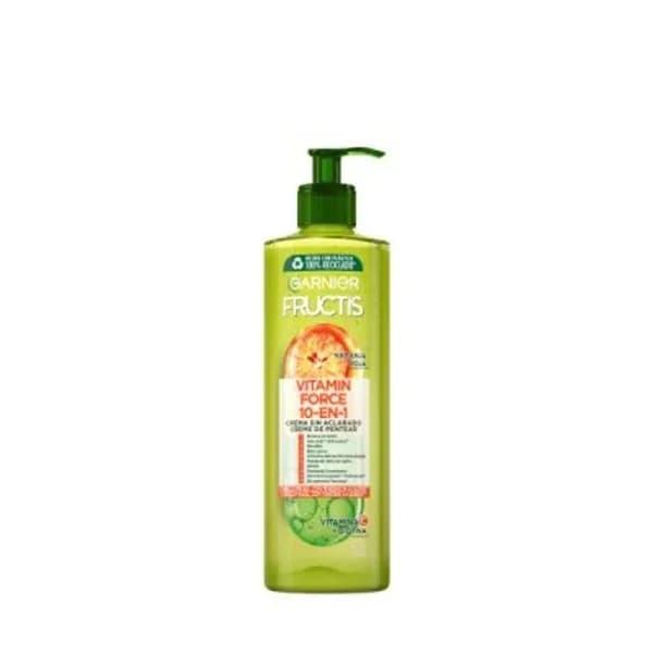 Crema sin aclarado con naranja roja, vitamina C y biotina para pelo frágil Vitamin Force Garnier Fructis 400 ml. - 1 ud - Imagen del producto en Findit