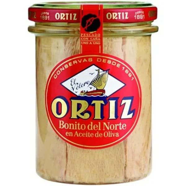 Bonito del norte en a. de oliva ORTIZ El Velero, frasco 220 g - 0.15 kg - Imagen del producto en Findit