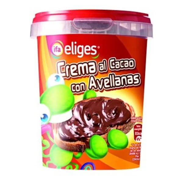 Crema de cacao y avellanas 500 g - 0.5 ud - Imagen del producto en Findit