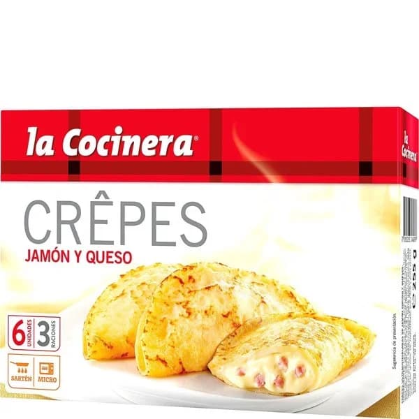 Crepes de jamón y queso 255 g - 0.26 kg - Imagen del producto en Findit
