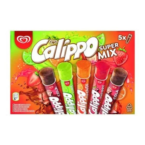 Helado sabor fresa 5 unidades Calippo caja 525 g - 0.53 kg - Imagen del producto en Findit