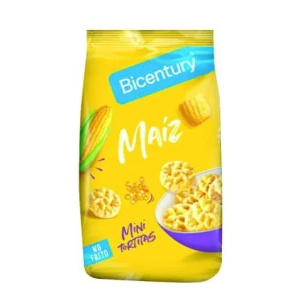 Tortitas de maíz mini BICENTURY, paquete 100 g - 1 ud - Imagen del producto en Findit