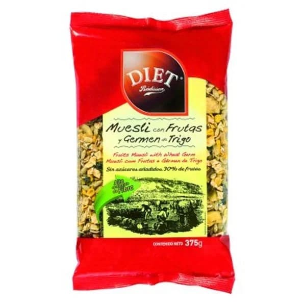Muesli de frutas germen y quinoa D. RADISSON, paquete 375 g - 0.38 kg - Imagen del producto en Findit