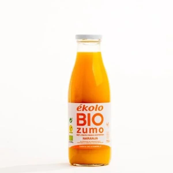 Zumo ecológico de naranja ÉKOLO, botella 75 cl - 0.75 l - Imagen del producto en Findit