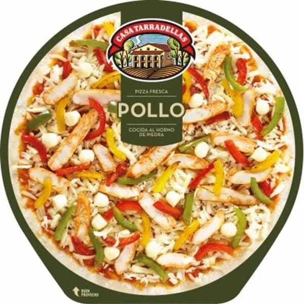 Pizza fresca de pollo TARRADELLAS, 1 ud, 410 g - 0.41 kg - Imagen del producto en Findit