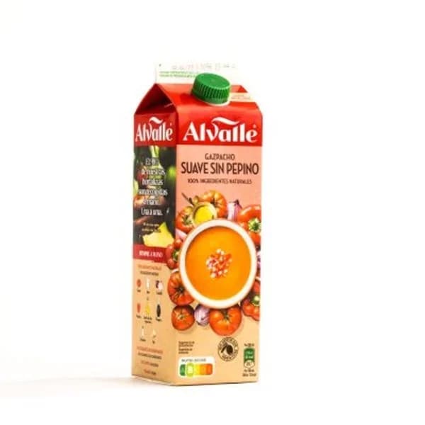 Gazpacho suave sin pepino Alvalle 1 l. - 1 l - Imagen del producto en Findit