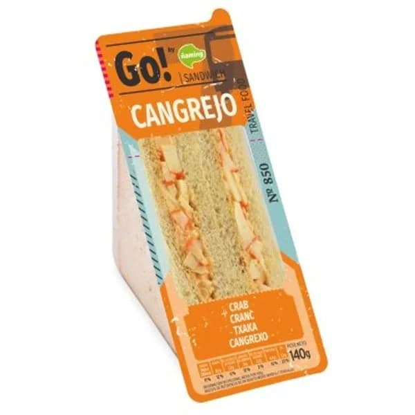 Sandwich de cangrejo 120 g - 0.14 kg - Imagen del producto en Findit