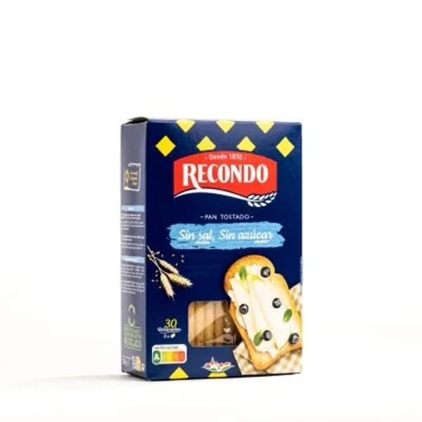 Pan tostado sin sal y sin azúcares 30 unidades - 0.27 kg - Imagen del producto en Findit