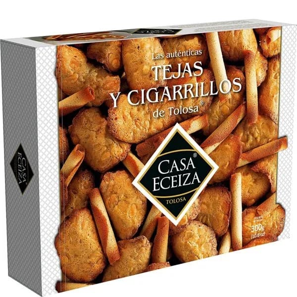 Tejas-cigarrillos CASA ECEIZA, caja 300 g - 0.26 kg - Imagen del producto en Findit