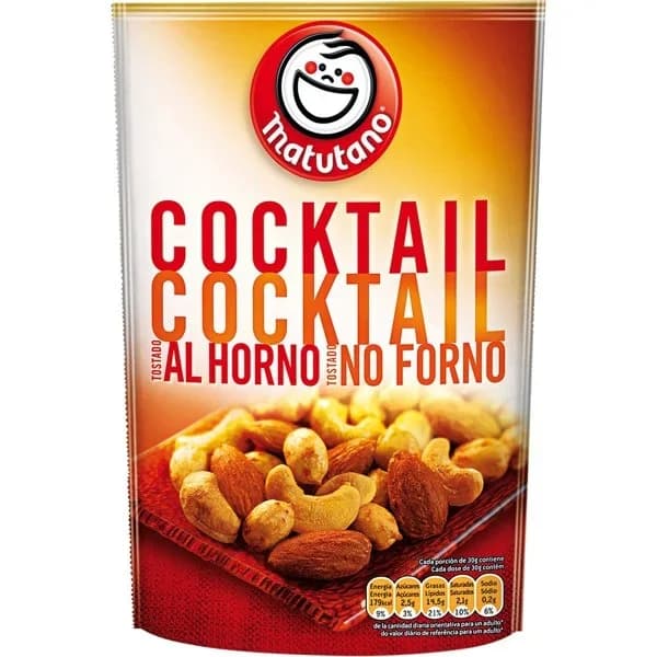 Cocktail de frutos secos tostados MATUTANO, bolsa 120 g - 0.12 kg - Imagen del producto en Findit