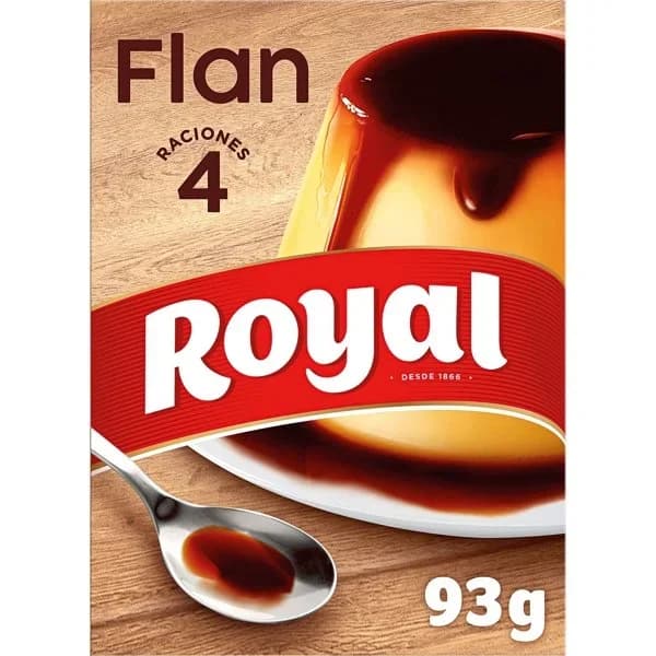Flan ROYAL, 4 unid., caja 93 g - 0.09 kg - Imagen del producto en Findit
