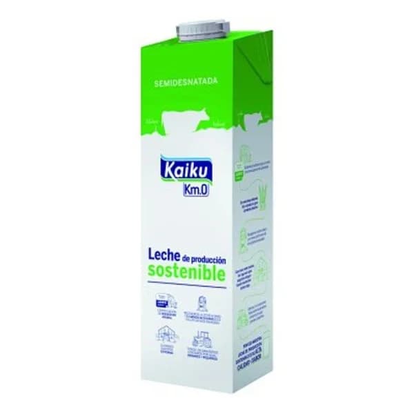 Leche semidesnatada KAIKU, brik 1 litro - 1 l - Imagen del producto en Findit