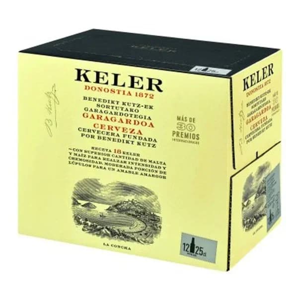 Cerveza KELER, pack botellín 12x25 cl - 1 ud - Imagen del producto en Findit