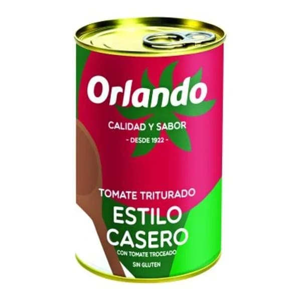 Tomate triturado casero ORLANDO, lata 400 g - 0.4 kg - Imagen del producto en Findit