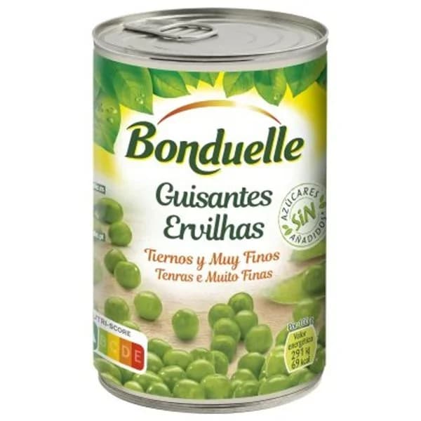 Guisantes tiernos y muy finos Bonduelle lata 250 g - 0.25 kg - Imagen del producto en Findit