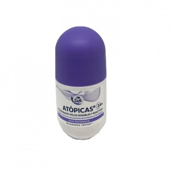 Desodorante roll-on pieles atópicas Carrefour soft 50 ml. - 0.05 l - Imagen del producto en Findit