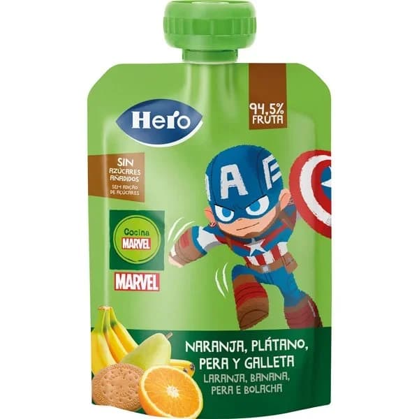 Bolsita de naranja, plátano y galletas 100 ml - 0.1 kg - Imagen del producto en Findit
