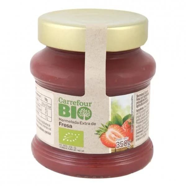 Mermelada de fresa ecológica Carrefour Bio 350 g. - 0.35 kg - Imagen del producto en Findit