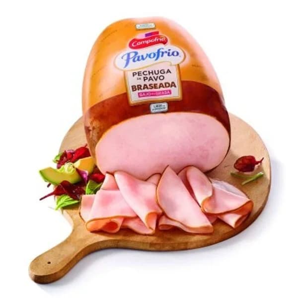 Pechuga de pavo braseada CAMPOFRÍO, al corte, compra mínima 100 g - 0.1 kg - Imagen del producto en Findit