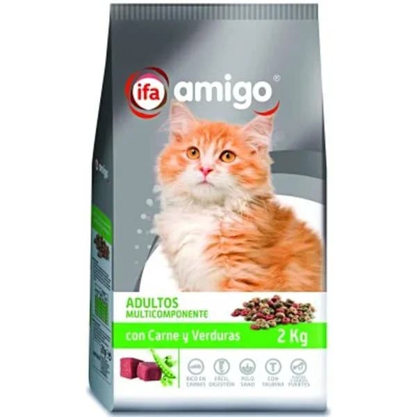 Pienso para gatos con carne y vegetales 2 kg - 1.99 kg - Imagen del producto en Findit