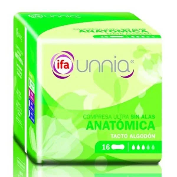 Compresas anatomica sin alas 16 unidades - 17 ud - Imagen del producto en Findit