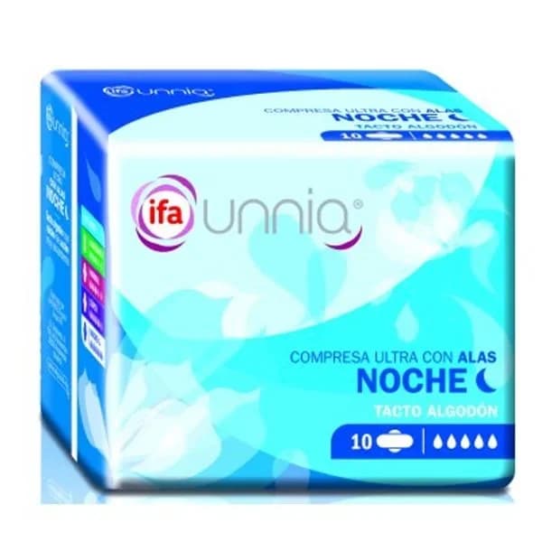 Compresas noche con alas 10 unidades - 9.58 ud - Imagen del producto en Findit
