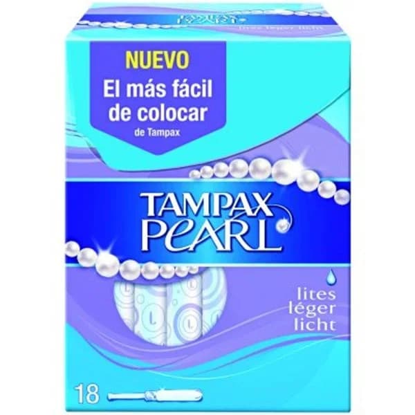 Tampón lites TAMPAX PEARL, caja 18 uds - 18 ud - Imagen del producto en Findit