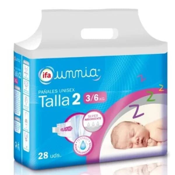 Pañal recién nacido talla 2, 28 unidades (3-6 kg) - 27.94 ud - Imagen del producto en Findit