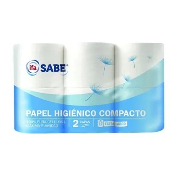Papel higiénico compacto 12 rollos - 12.18 ud - Imagen del producto en Findit