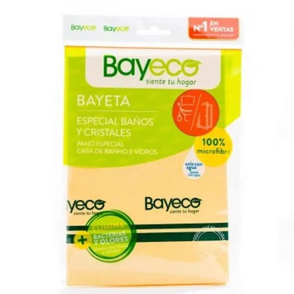 Bayeta microfibra baños-cristales BAYECO, pack 1 ud - 1 ud - Imagen del producto en Findit