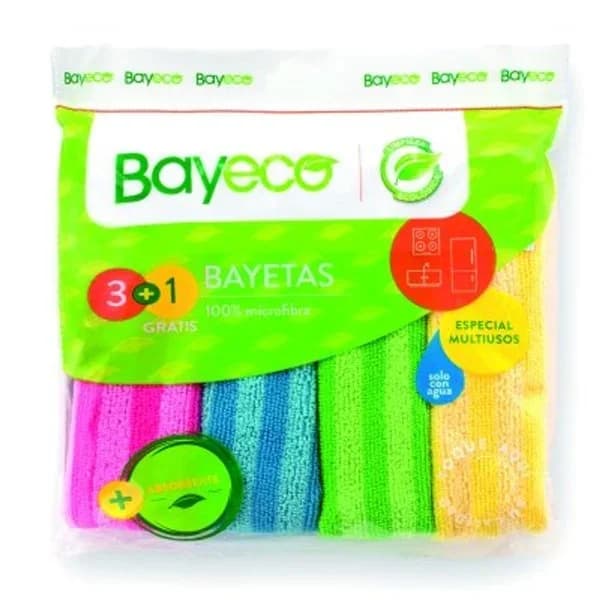 Bayeta de microfibra BAYECO, pack 3 unid. - 1 ud - Imagen del producto en Findit