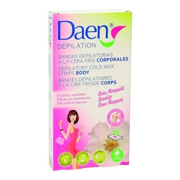 Banda depilatoria corporal rosa mosqueta 16uds - 16.39 ud - Imagen del producto en Findit