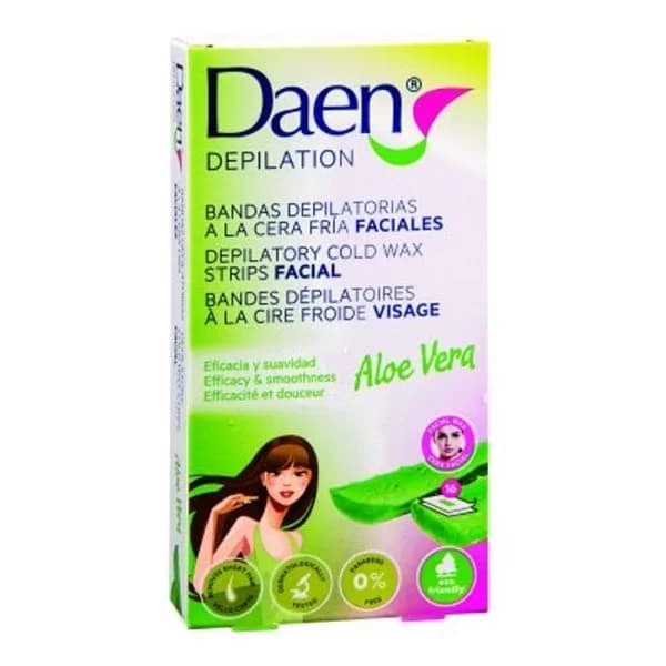 Crema depilatoria facial bandas con aloe 16 uds - 1 ud - Imagen del producto en Findit