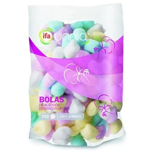 Algodón en bolas de colores 100 unidades - 125 ud - Imagen del producto en Findit