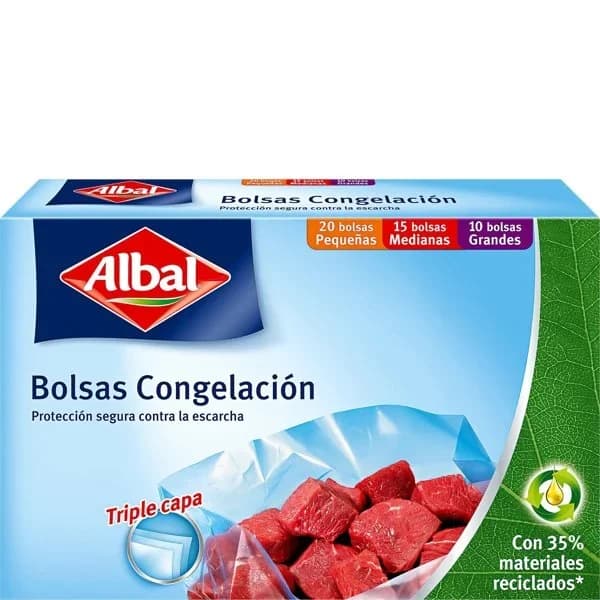 Bolsa congelación 3 tamaños 45 unidades - 26.08 ud - Imagen del producto en Findit