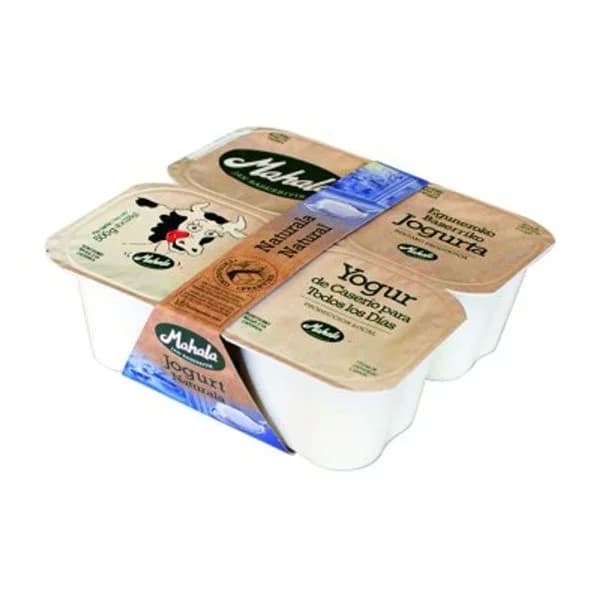 Yogur natural MAHALA, pack 4x125 g - 0.5 kg - Imagen del producto en Findit