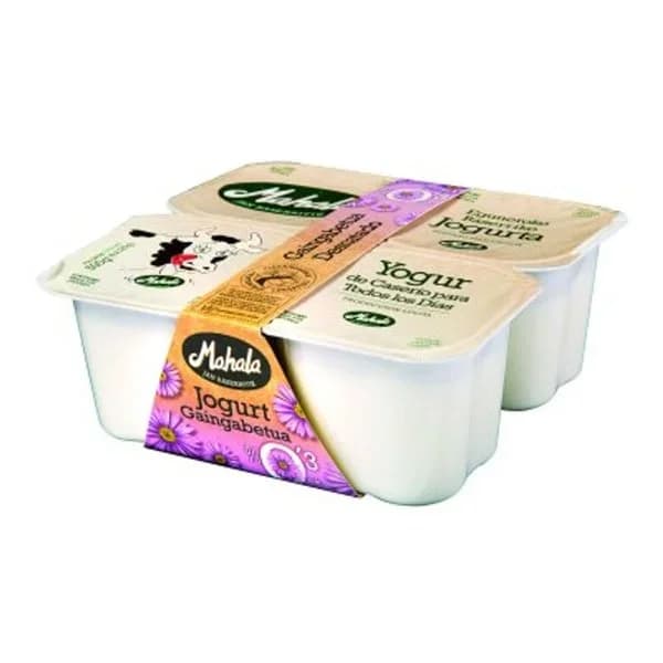 Yogur desnatado natural MAHALA, pack 4x125 g - 0.5 kg - Imagen del producto en Findit