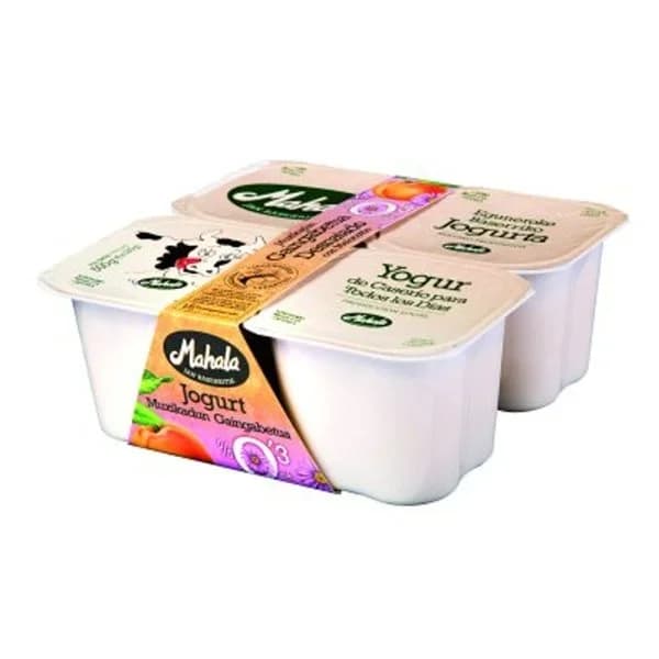 Yogur desnatado sabor melocotón 4x125 g - 0.5 kg - Imagen del producto en Findit