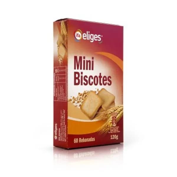 Biscotes mini 60 unidades - 0.12 kg - Imagen del producto en Findit