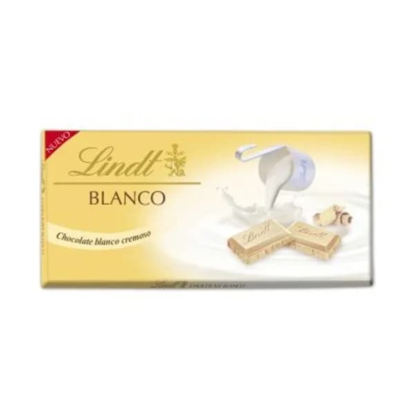 Chocolate blanco LINDT, tableta 100 g - 0.1 kg - Imagen del producto en Findit